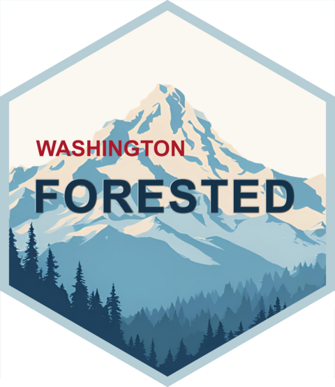 forested hex sticker