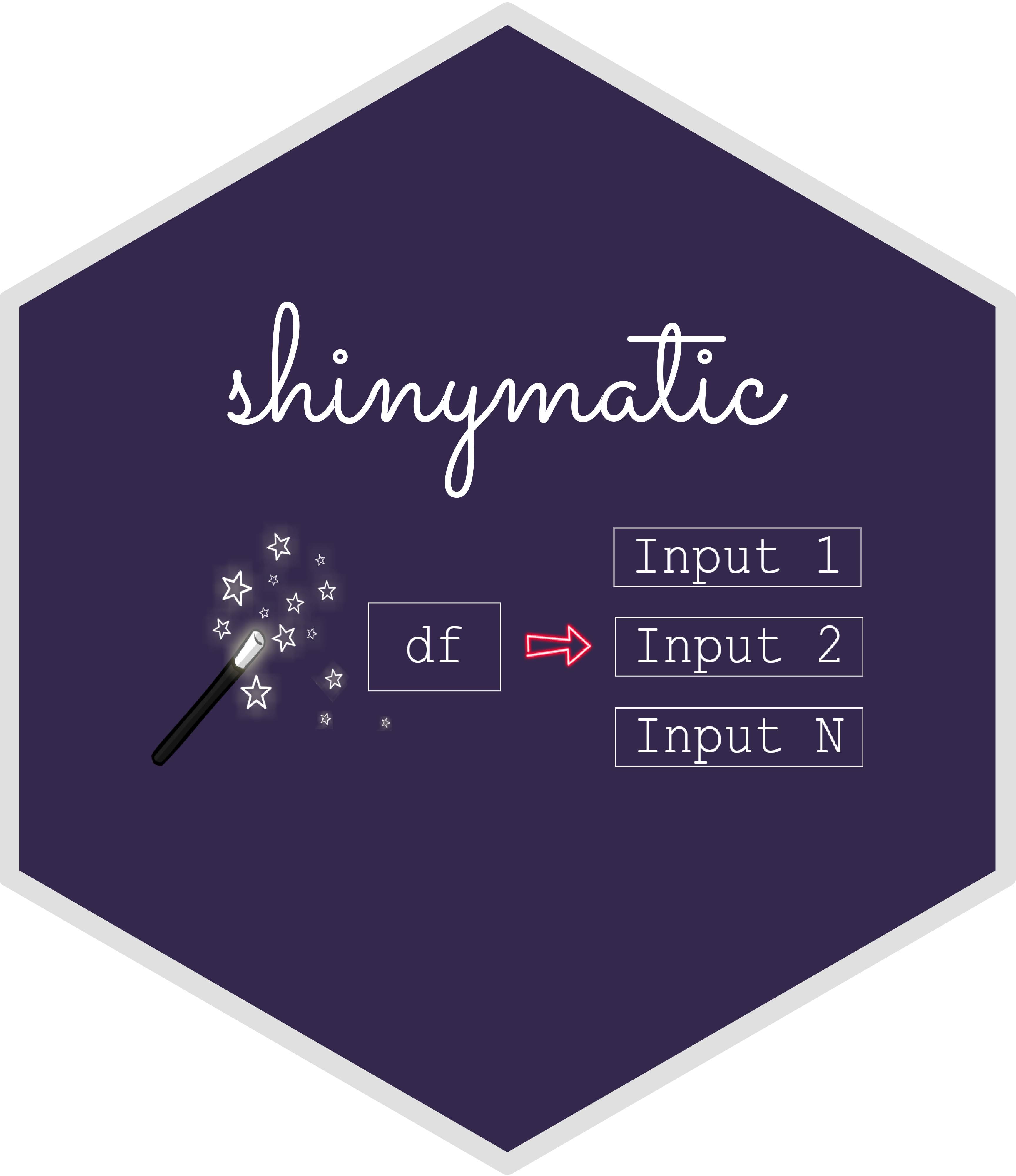 shinymatic hex sticker