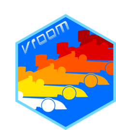 vroom hex sticker